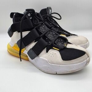 Nike Air Max 270 Utility‎ Kids Sneakers Black White Yellow Size 6Y